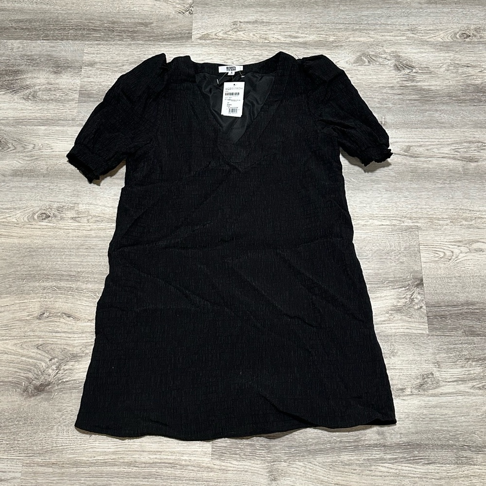 BB Dakota by Steve Madden Black Puff Sleeve Dress | Size Small | NWT